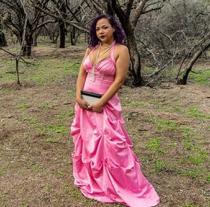 Pink ball gown